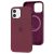 Чохол для iPhone 12/12 Pro Silicone case with MagSafe and Splash Screen plum 2615146