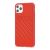 Чохол для iPhone 11 Pro Max off-white leather червоний 2630307