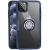 Чохол для iPhone 12 / 12 Pro Deen CrystalRing з кільцем темно-синій 2647221