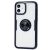 Чохол для iPhone 12 / 12 Pro Deen CrystalRing з кільцем темно-синій 2647219