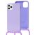 Чохол для iPhone 11 Pro Max Wave Lanyard with logo light purple 2658197