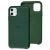 Чохол для iPhone 11 Leather сase (Leather) зелений ліс 2678991