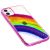 Чохол для iPhone 11 Colorful Rainbow рожевий 2687136