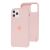 Чохол Silicone для iPhone 11 Pro case рожевий пісок 2696742