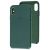 Чохол для iPhone X / Xs Leather Case (Leather) зелений ліс 2699714