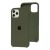 Чохол Silicone для iPhone 11 Pro case темно-оливковий 2702032