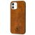 Чохол для iPhone 12 / 12 Pro Polo Knight (Leather) коричневий 2704439