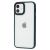 Чохол для iPhone 12/12 Pro Metal Buttons темно-зелений 2727129