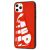 Чохол для iPhone 11 Pro Max Sneakers Brand sup червоний/білий 2735750