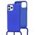 Чохол для iPhone 11 Pro Wave Lanyard with logo ultramarine 2739739