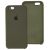 Чохол Silicone для iPhone 6 / 6s case dark olive 2819468