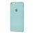 Чохол для iPhone 6 Plus Silicone case світло-бірюзовий 2824666