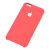 Чохол silicone case для iPhone 6 Plus яскраво-рожевий біле яблуко 2824695