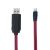Кабель USB Hoco U29 LED Displayed Lightning Cable красный 2838360