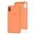 Чохол Silicone для iPhone X / Xs Premium case peach 2845037