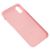 Чохол Silicone для iPhone X / Xs case рожевий 2846579