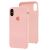 Чохол Silicone для iPhone X / Xs case light pink 2846480