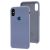 Чохол Silicone для iPhone X / Xs case лавандовий сірий 2846523