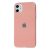 Чохол для iPhone 11 New glass рожевий 2877028