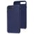 Чохол Leather для iPhone 7 Plus / 8 Plus еко-шкіра темно синій 2962715