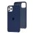 Чохол silicone для iPhone 11 Pro Max case dark blue 2988305