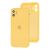Чохол для iPhone 11 Silicone Slim Full camera жовтий 3000579