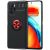 Чохол для Xiaomi Redmi Note 10 5G / Poco M3 Deen ColorRing з кільцем чорний / червони 3030177