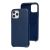 Чохол для iPhone 11 Pro Leather case (Leather) темно-синій 3040645