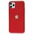 Чохол для iPhone 11 Pro Max Silicone case матовий (TPU) червоний 3065354