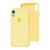 Чохол Silicone для iPhone Xr Premium case м'який жовтий 3077167