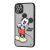 Чохол для iPhone 11 Pro Max Picture shadow matte Mickey Mouse чорний 3087907