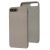 Чохол Leather для iPhone 7 Plus / 8 Plus сірий еко-шкіра 3130974