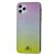 Чохол для iPhone 11 Pro Max Sw glass рожево/сріблясто/лимонний 3141075
