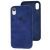 Чохол для iPhone Xr Alcantara 360 темно-синій 3177468