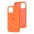 Чохол для iPhone 12 mini Silicone Full оранжевий / apricot 3222236