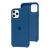 Чохол Silicone для iPhone 11 Pro case navy blue 3235899