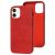 Чохол для iPhone 12 mini Leather croco full червоний 3250356