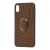Чохол для iPhone Xs Max Genuine Leather Croco коричневий 3257995