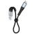 Кабель USB Hoco X38 Cool microUSB 2.4A 0.25m чорний 3261123