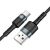 Кабель USB Hoco DU46 Charging Type-C 1m чорний 3261252