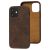 Чохол для iPhone 12 / 12 Pro Leather croco full brown 3264951
