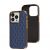 Чохол для iPhone 14 Pro Puloka leather case blue 3314000
