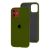 Чохол для iPhone 11 Silicone Full army green 3368250