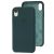 Чохол silicone case для iPhone Xr black green 3382337