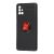 Чохол для Samsung Galaxy M51 (M515) Deen ColorRing з кільцем чорний / червоний 3388581