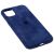Чохол для iPhone 11 Alcantara 360 темно-синій 3393923