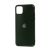 Чохол для iPhone 11 Pro Max Silicone case (TPU) темно-зелений 3403520