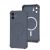 Чохол для iPhone 12 WAVE Silk Touch WXD MagSafe gray 3430553