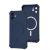 Чохол для iPhone 12 WAVE Silk Touch WXD MagSafe blue 3440875