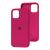 Чохол для iPhone 12 mini Silicone Full вишневий / rose red 3455831